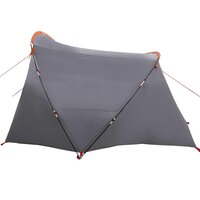 Tunnel Tent 4-Person met dak Grijs en Oranje 318 x 275 x 140 cm 7