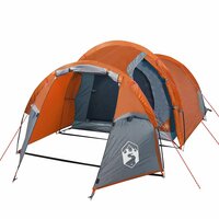 Tunneltent 2-persoons waterdicht oranje 5