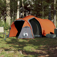 Tunneltent 3-persoons waterdicht oranje 3