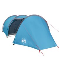 Tunneltent 4-persoons waterdicht blauw 4