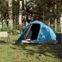 Tunneltent 2-persoons waterdicht blauw 3