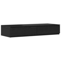 Bedlades met lade Zwart Eiken 100 x 36,5 x 16,5 cm Bewerkt hout 2