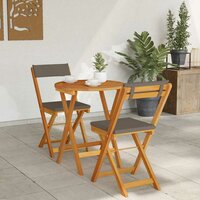 Tuin eettafelset 3 pcs Olie naturel Massief Acaciahout 4