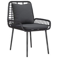 Tuin eettafelset 3 pcs Zwart en Anthraciet poly rattan 5