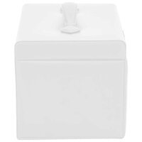 Sieradendoosje 3laags met spiegel afsluitbaar 26x18x17,5 cm wit 6