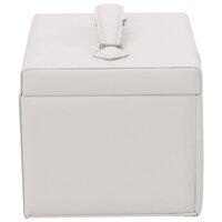 Sieradendoosje 4laags spiegel afsluitbaar 22,5x17,5x16,5 cm wit 6