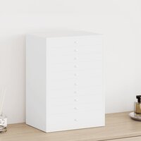 Sieradendoos 10-laags met horlogehouders wit 29x20,5x40,5 cm 3