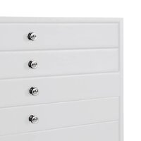 Sieradendoos 10-laags met horlogehouders wit 29x20,5x40,5 cm 8