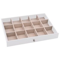Sieradendoos 10-laags met horlogehouders wit 29x20,5x40,5 cm 9