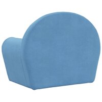 Kinderslaapbank zacht pluche blauw 6