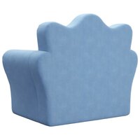 Kinderslaapbank zacht pluche blauw 6