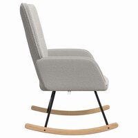 Schommelstoel Lichtgrijs Sherpa Stof 4