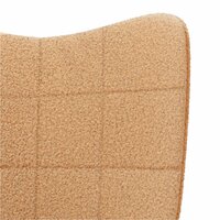 Schommelstoel Beige Sherpa Stof 6