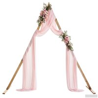 Trouwrand Licht Bruin 202 x 95 x 254 cm Massief Vurenhout 3