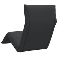 Ligstoel inklapbaar 175x54x8,5 cm Oxford stof zwart 6