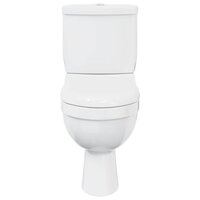 Toilet met stortbak wit 4