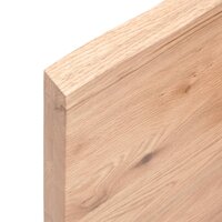 Wastafelblad 40x50x(2-4) cm behandeld massief hout lichtbruin 7
