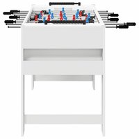 Voetbaltafel Wit 125 x 60,5 x 80 cm Bewerkt hout 5