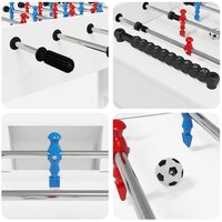 Voetbaltafel Wit 125 x 60,5 x 80 cm Bewerkt hout 8