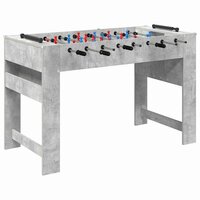 Voetbaltafel Beton Grijs 125 x 60,5 x 80 cm Bewerkt hout 2