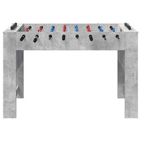 Voetbaltafel Beton Grijs 125 x 60,5 x 80 cm Bewerkt hout 4