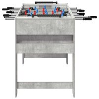 Voetbaltafel Beton Grijs 125 x 60,5 x 80 cm Bewerkt hout 5