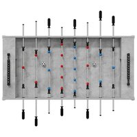 Voetbaltafel Beton Grijs 125 x 60,5 x 80 cm Bewerkt hout 6
