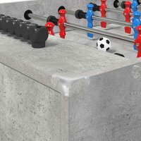 Voetbaltafel Beton Grijs 125 x 60,5 x 80 cm Bewerkt hout 7