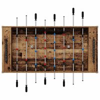 Voetbaltafel Oudhout 125 x 60,5 x 80 cm Bewerkt hout 6