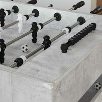 Voetbaltafel Beton Grijs 146,5 x 74 x 85 cm Bewerkt hout 3