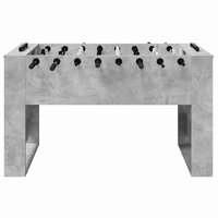Voetbaltafel Beton Grijs 146,5 x 74 x 85 cm Bewerkt hout 4