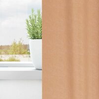 Zwart-out Gordijnen met Ringen 2 pcs Licht Bruin 245 x 140 cm 3