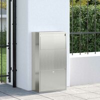 Pakketbrievenbus Zilver 44 x 22 x 82 cm Gegalvaniseerd staal 3