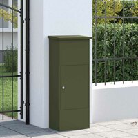 Pakketbrievenbus Olijfgroen 44,5 x 29 x 110,5 cm Staal 3