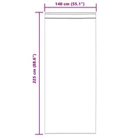 Verduisterende gordijnen 2 pcs Lichtgrijs 140 x 225 cm Fluweel 6