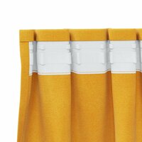 Verduisterende gordijnen 2 pcs Mosterdgeel 140 x 175 cm Fluweel 5