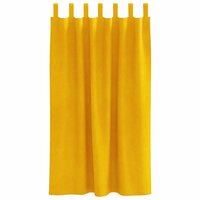 Verduisterende gordijnen 2 pcs Mosterdgeel 140 x 175 cm Fluweel 5