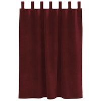 Verduisterende gordijnen 2 pcs Wijnrood 140 x 140 cm Fluweel 5