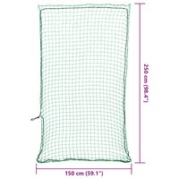 Aanhangwagennet elastisch touw 2,5x1,5 m polypropeen groen 6