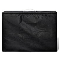 Massagetafel met 2 zones inklapbaar aluminium frame cr&egrave;mewit 4