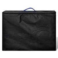 Massagetafel met 2 zones inklapbaar aluminum frame blauw 4