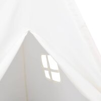 Kinder Tipi Tent met tas 120x120x150 cm peachskin wit 6