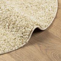 Vloerkleed PAMPLONA shaggy hoogpolig modern &Oslash; 160 cm goudkleur 6
