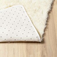 Hoogpolig vloerkleed NAVARRA 200x200 cm polyester cr&egrave;mekleurig 6