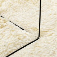 Hoogpolig vloerkleed NAVARRA 160x160 cm polyester cr&egrave;mekleurig 7
