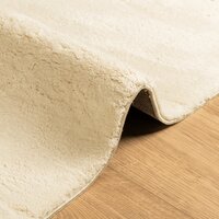 Vloerkleed HUARTE laagpolig zacht wasbaar 60x110 cm cr&egrave;me 6