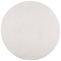 Vloerkleed IZA laagpolig Scandinavisch &Oslash; 80 cm cr&egrave;mekleurig 2