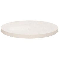 Tafelblad &Oslash;40x2,5 cm massief grenenhout wit 2