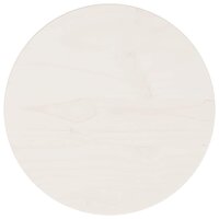 Tafelblad rond &Oslash;30x3 cm massief grenenhout wit 2
