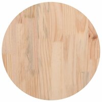 Tafelblad rond &Oslash;30x2,5 cm massief grenenhout wasbruin 5